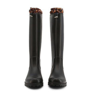 High Rain Boots by Guess with Animal-Printed Lining