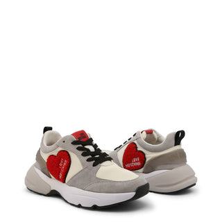 Love Moschino - Chunky Soles Sneakers with Heart Logo Embroidery