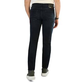 Tommy Hilfiger - Cotton Blue-Black Slim-Fit Straight Jeans