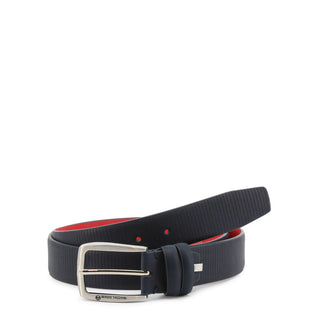 Sergio Tacchini - Ribbed Belt with Silver Buckle and Logo