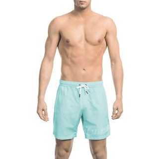 Bikkembergs - swim trunks, white, blue