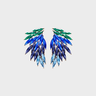 Alloy Acrylic Wing Earrings